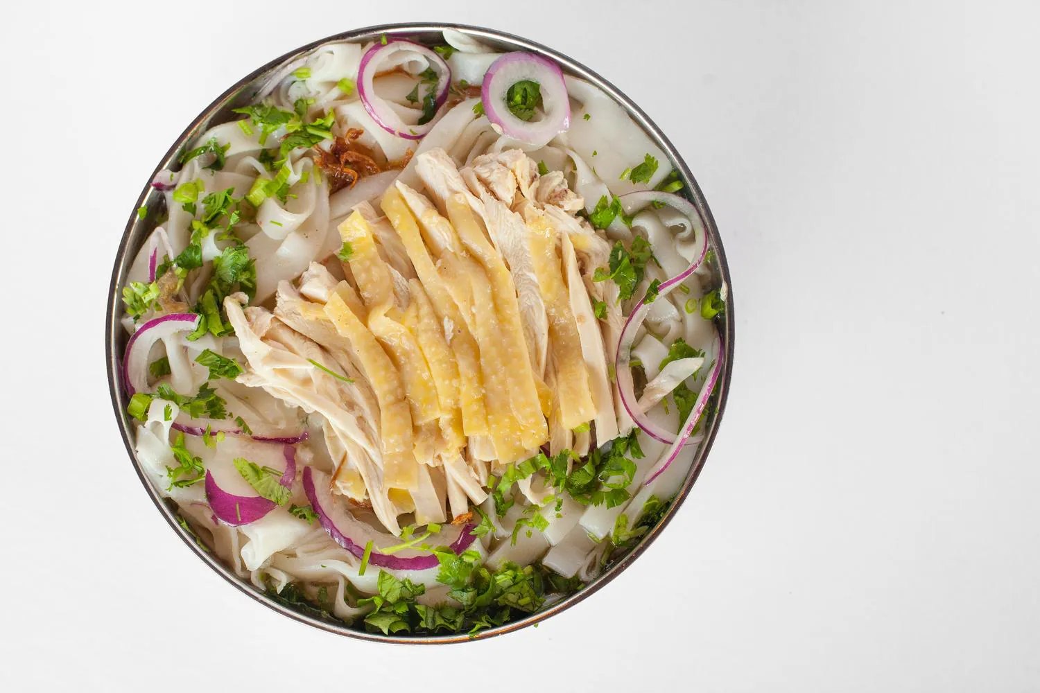 Chicken Rice Noodle Soup at Hanoi Chicken Noodle, Vietnamese Restaurant in San Leandro